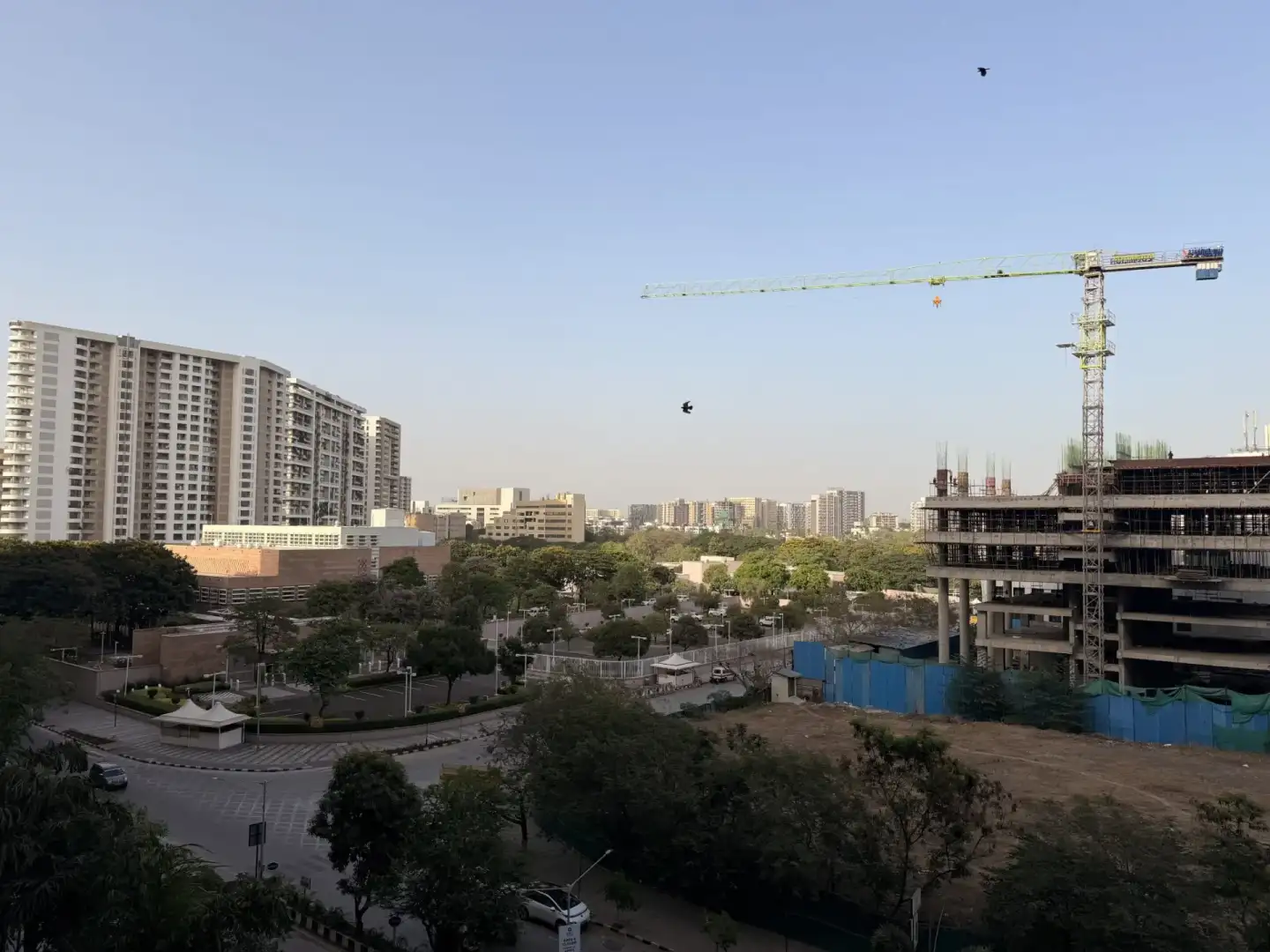 Commercial construction in progress